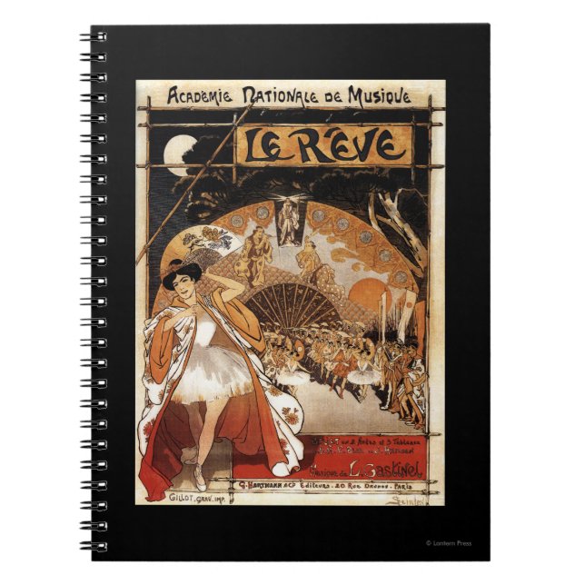 Le Reve Ballet Performance Opera House Spiral Notebook (Front)