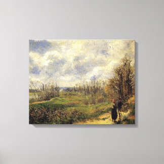 "Le Sente du Chou, Near Pontoise" - Wrapped Canvas