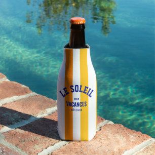 Le Soleil Vacances Côte d'Azur Cabana Stripe Bottle Cooler