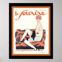 Le Sourire French Deco 1928 Cover 11x14