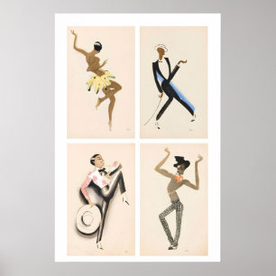 Le Tumulte Noir by Paul Colin Vintage Art Deco Poster