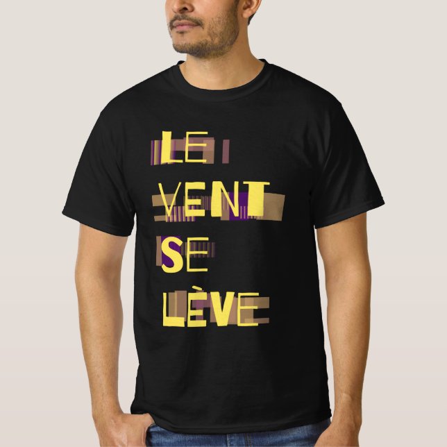 Le Vent Se Leve, French T-Shirt (Front)