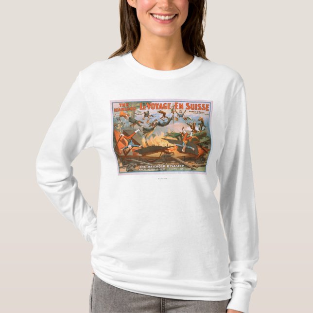 Le voyage en Suisse - The Railroad Disaster T-Shirt (Front)