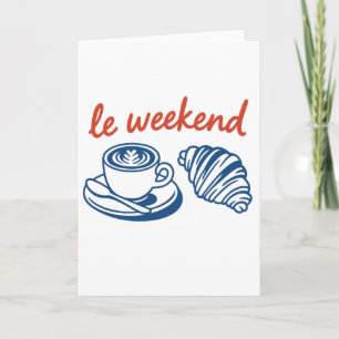 le weekend french card