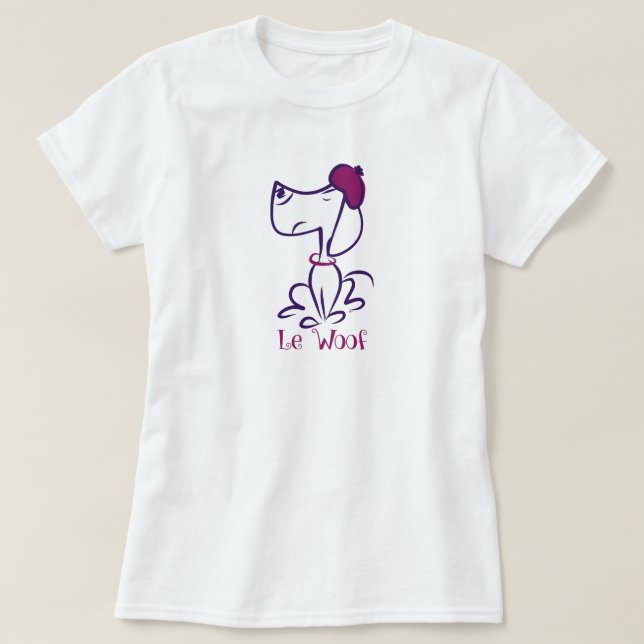 Le Woof Doxie T-Shirt (Design Front)