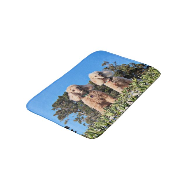 Leach - Poodles - Romeo Remy Bath Mat (Angled)