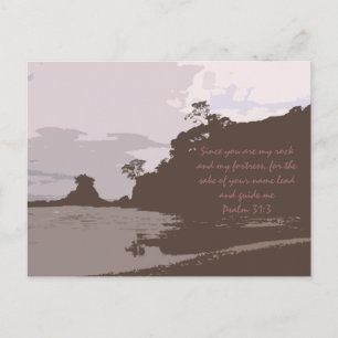 Lead and Guide Me - Psalm 31:3 Postcard