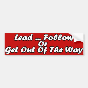 Lead Bumper Sticker