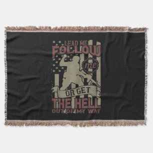 Lead Me, Follow Me Throw Blanket