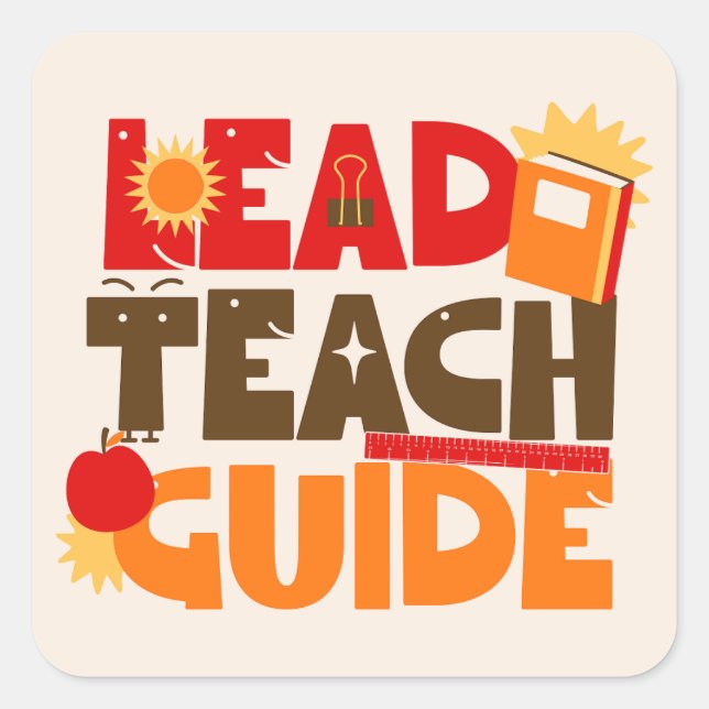 Lead Teach Guide Square Sticker (Front)