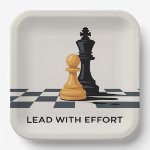 Lead With Effort Paper Plate