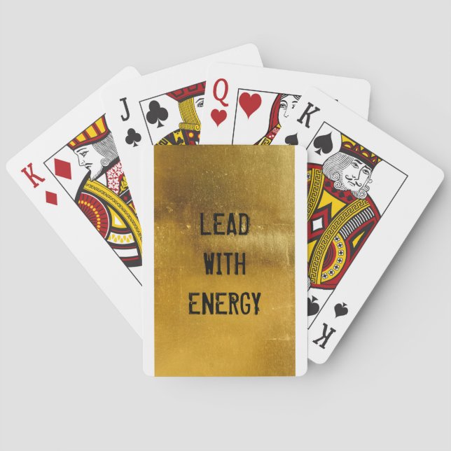 LEAD WITH ENERGY PLAYING CARDS (Back)