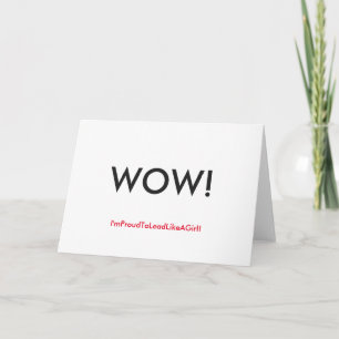 Lead with your appreciation! thank you card