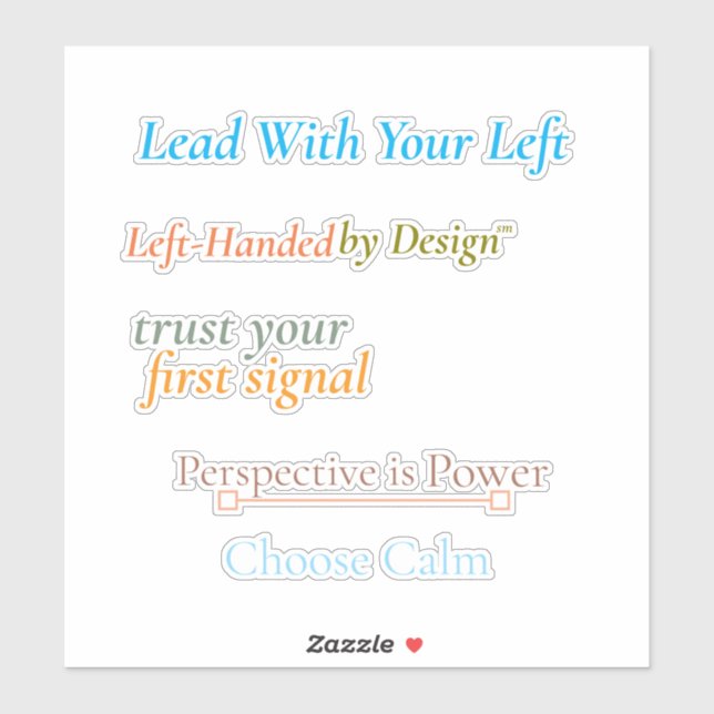 Lead With Your Left Sticker Sheet (Sheet)