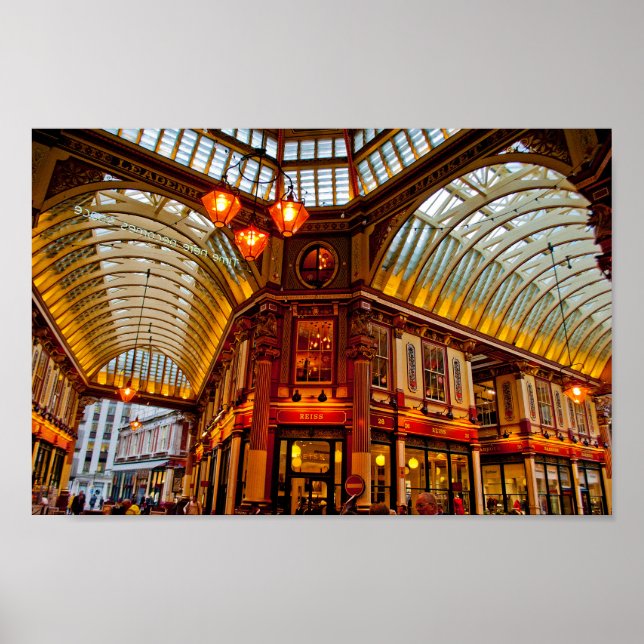 Leadenhall Market City of London England UK Poster (Front)
