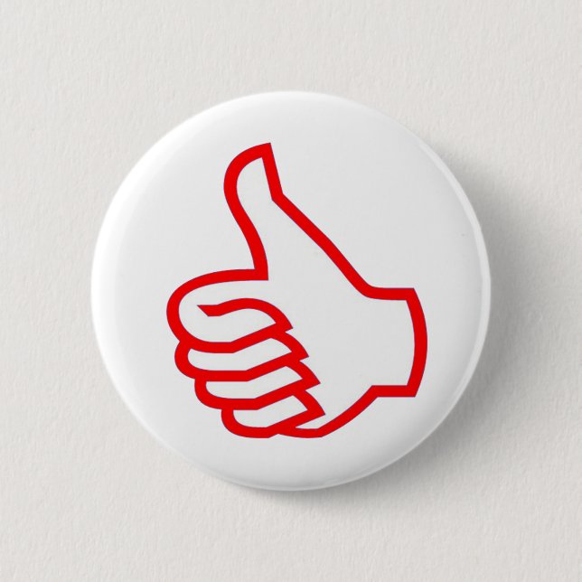 Leader  MOTIVATIONAL Tools :  THUMBSUP 6 Cm Round Badge (Front)