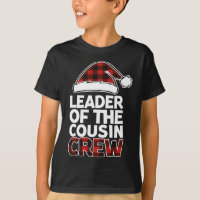 Leader of the Cousin Crew Christmas Buffalo Red Pl