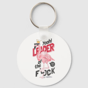 Leader Of The Flock Flamingo Mother's Day Key Ring