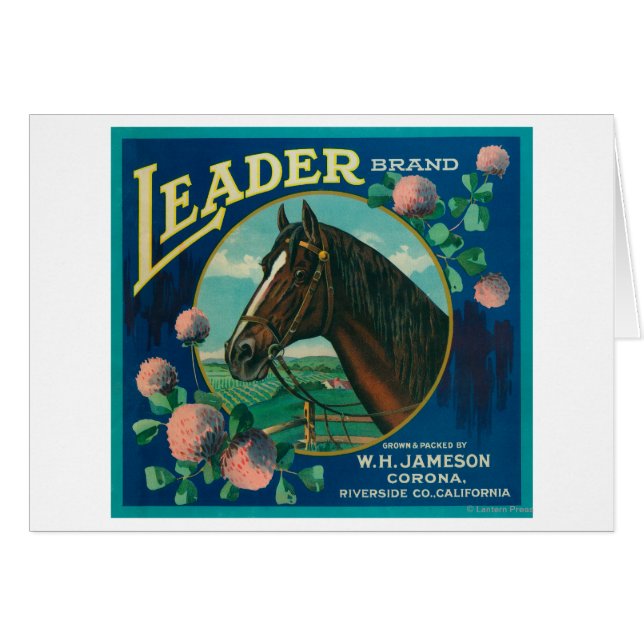 Leader Orange LabelCorona, CA (Front Horizontal)