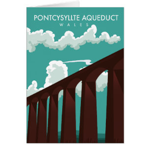Leaderfoot Viaduct Scotland travel poster