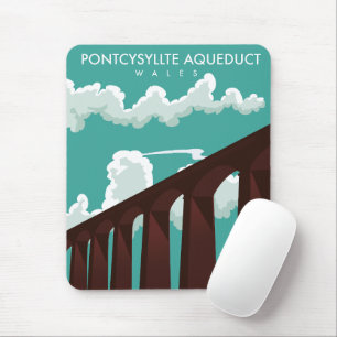 Leaderfoot Viaduct Scotland travel poster Mouse Pa Pad