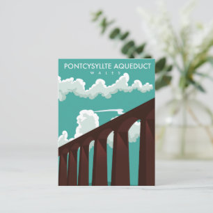 Leaderfoot Viaduct Scotland travel poster Postcard