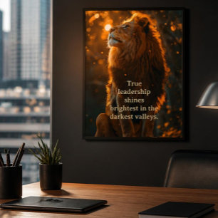Leadership and Courage Poster