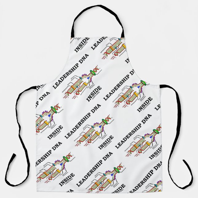 Leadership DNA Inside Molecular Biology Humour Apron (Front)