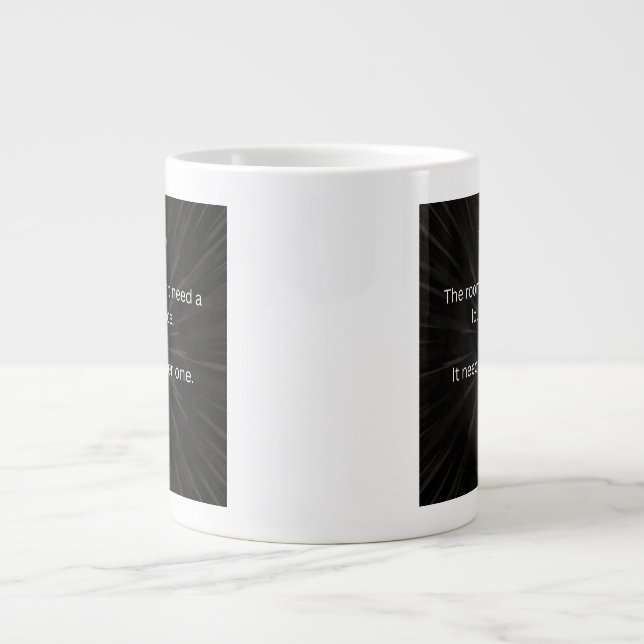 Leadership Is Clarity, Not Volume Large Coffee Mug (Front)