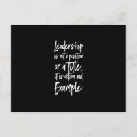 leadership is example