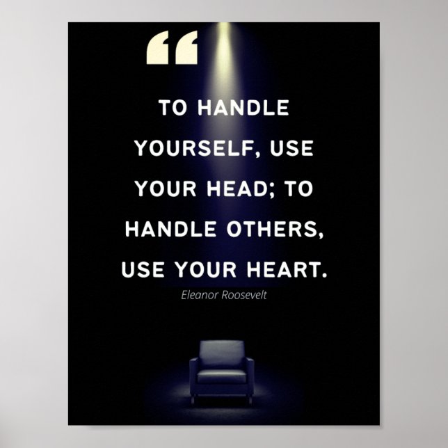 Leadership Posters - Elanor Roosevelt Quote (Front)