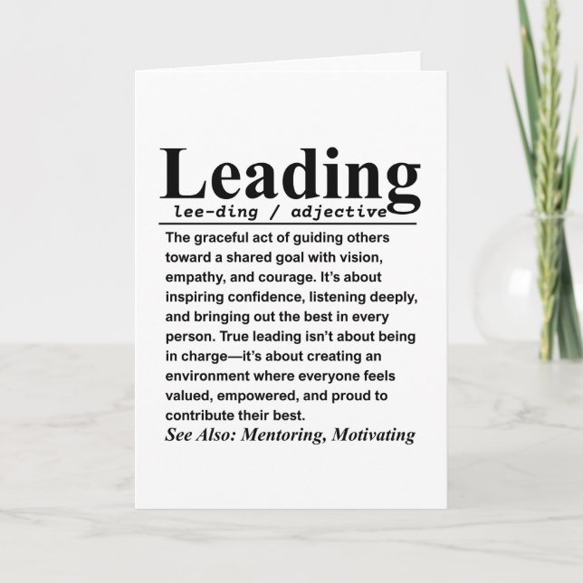 Leading Card (Front)
