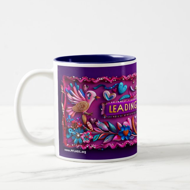 Leading With Love - Blueberry Mug (Left)
