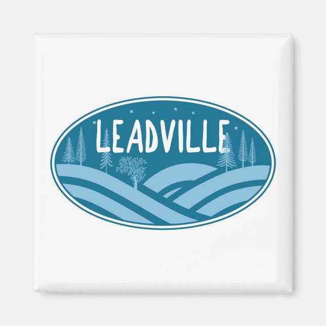 Leadville Colorado Outdoors Magnet (Front)