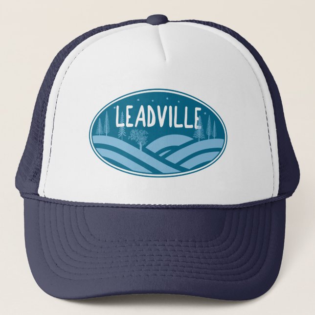 Leadville Colorado Outdoors Trucker Hat (Front)