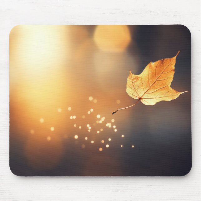 Leaf Air Nature Serene Tranquil Peaceful Mouse Pad (Front)