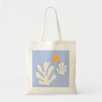 Leaf And Sun Cut Outs Abstract Shapes Pastel Blue