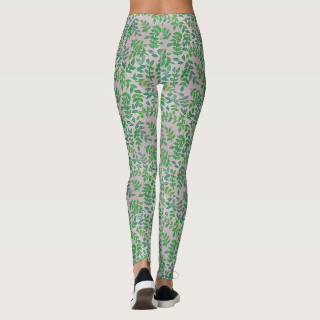 Leaf and Vine Leggings (Back)