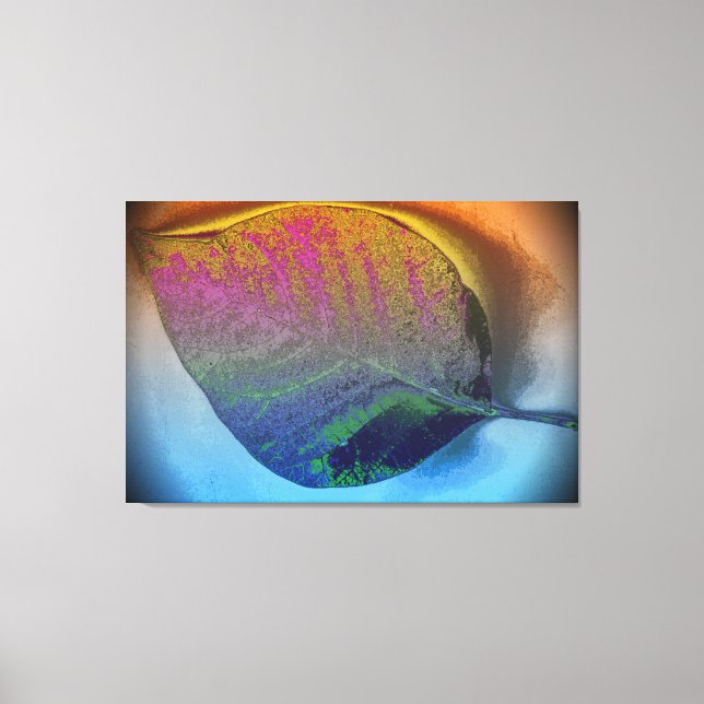 Leaf Art Canvas Print (Front)