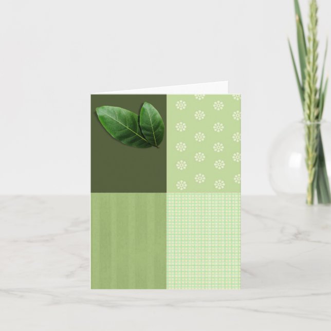 leaf blank card (Front)