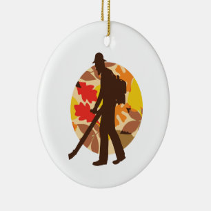 Leaf Blower Ceramic Tree Decoration