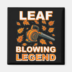 Leaf Blower Shirt Men Funny Lawn Care Leaf Blowing Magnet
