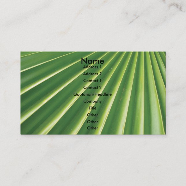 Leaf Business Card (Front)