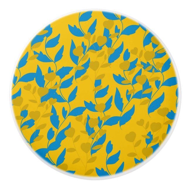 leaf ceramic knob (Front)