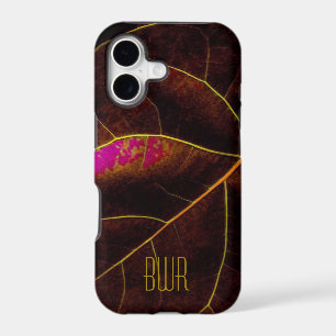 Leaf Closeup in Burgundy