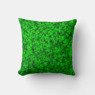 Leaf clover green shamrock spring cushion