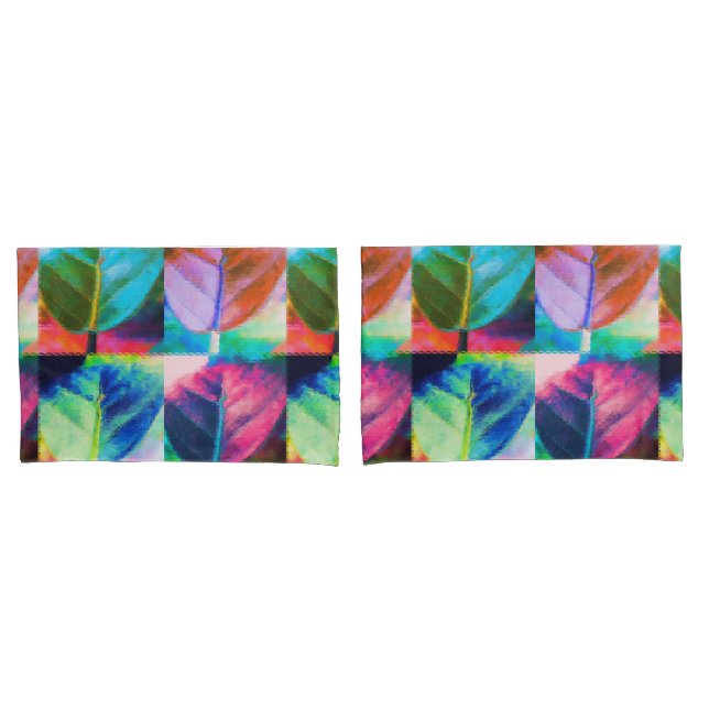 Leaf Colours Pillowcase (Front-Set)