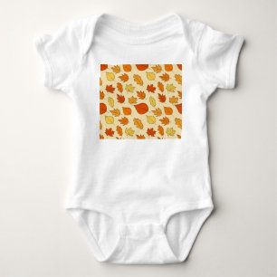 Leaf Concept: Autumn Symbol Pattern Baby Bodysuit