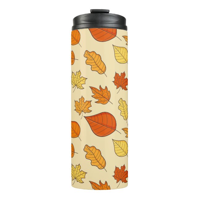 Leaf Concept: Autumn Symbol Pattern Thermal Tumbler (Front)