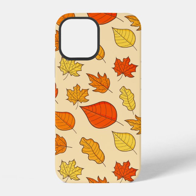Leaf Concept Pattern. Leaf Fall and Autumn Symbol, iPhone Case (Back)